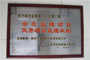 2012年元月，金湖湾501大厦工程，示范项目监理机构